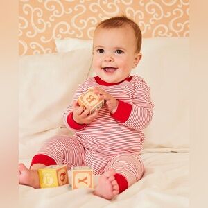 LAKE pajamas baby long long set in classic red